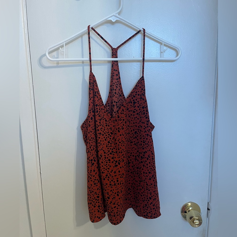 BP Bold Orange and Black Patterned Fabric